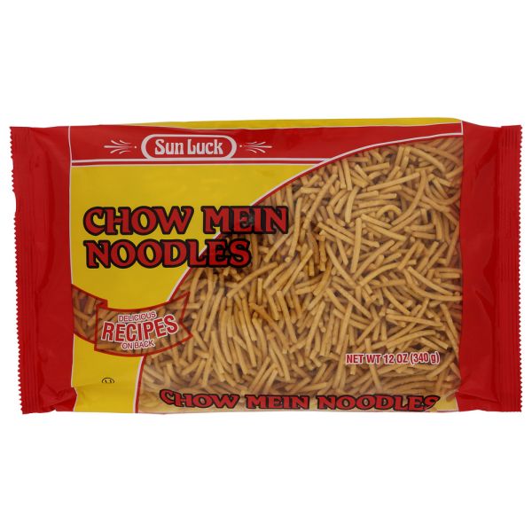 SUN LUCK: Chow Mein Noodle Foil Pack, 12 oz