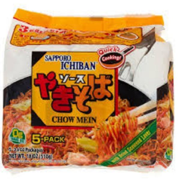 SAPPORO: Chow Mein Yakisoba Pack of 5, 18 oz