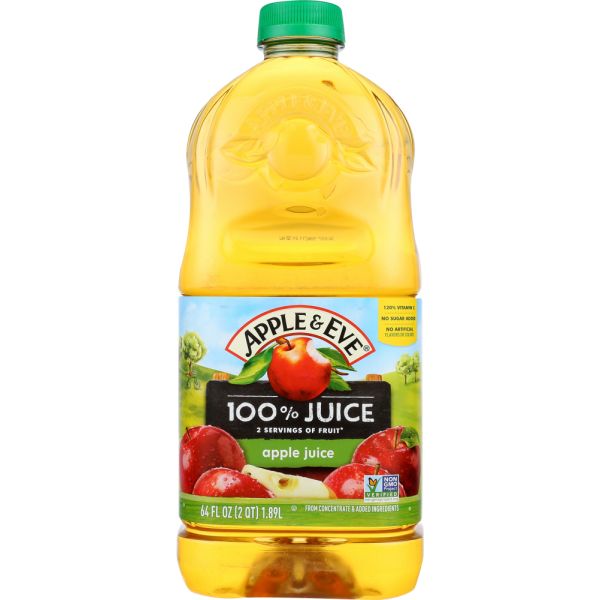 APPLE & EVE:  100% Apple Juice Clear, 64 fl oz