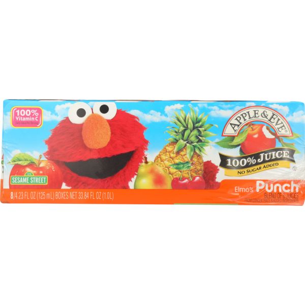 APPLE & EVE: Sesame Street Elmos Punch Juice 8 Pack, 125 ml