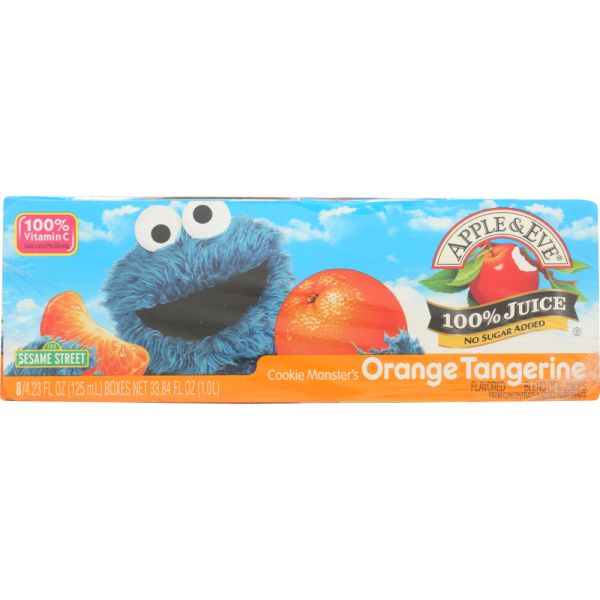 APPLE & EVE: Sesame Street Cookie Monster’s Orange Tangerine, 125 ml