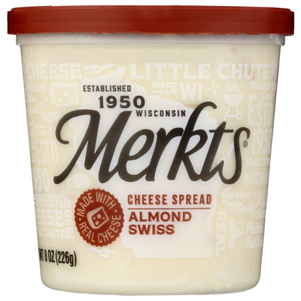 MERKTS CHEESE: Cheese Spread Swiss Almond, 8 oz