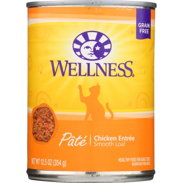 WELLNESS: Chicken Entree Smooth Loaf Cat Food, 12.5 oz