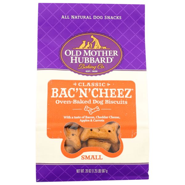 OLD MOTHER HUBBARD: Treat Dog Bac N Chese Sm, 20 oz