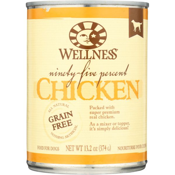 WELLNESS: Dog Food 95% Chicken, 13.2 oz