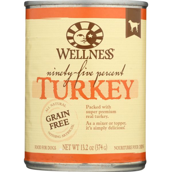 WELLNESS: Dog Food 95% Turkey, 13.2 oz