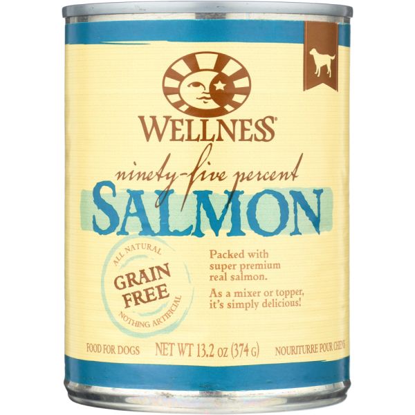 WELLNESS: Dog Food 95% Salmon, 13.2 oz