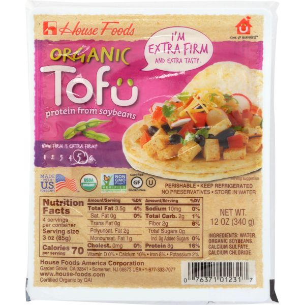 HOUSE FOODS: Tofu Extra Firm Organic, 12 oz