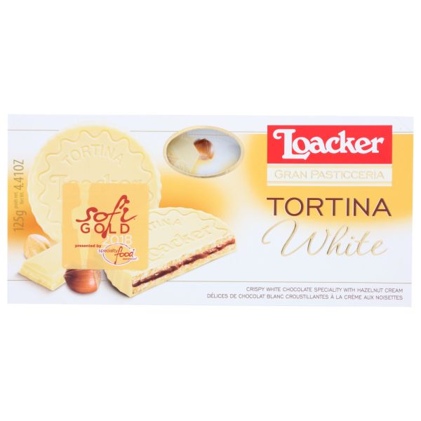LOACKER: Tortina White, 4.41 oz