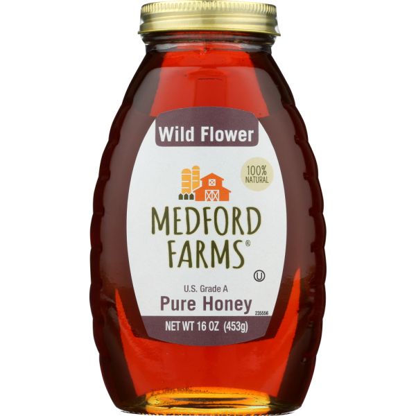 MEDFORD FARMS: Honey Pure Wildflower, 16 oz