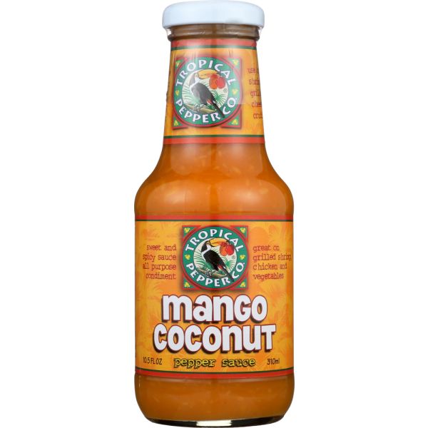 TROPICAL PEPPER: Mango Coconut Pepper Sauce, 10.5 oz