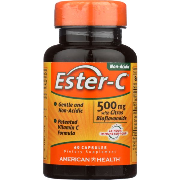 AMERICAN HEALTH: Ester-C 500 mg with Citrus Bioflavonoids, 60 Capsules