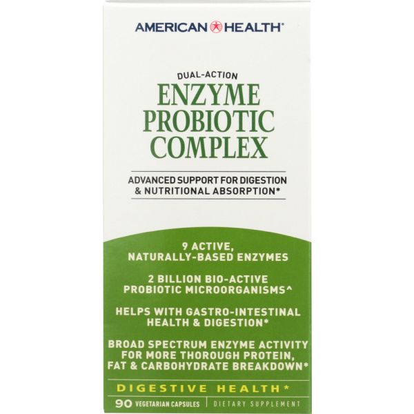 AMERICAN HEALTH: Enzyme Probiotic Complex, 90 Veggie Caps