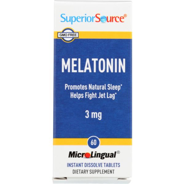 SUPERIOR SOURCE: Melatonin 3 Mg, 60 tb