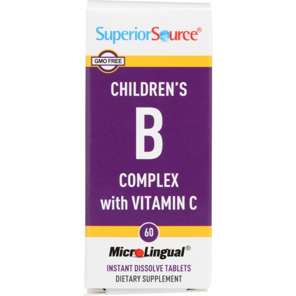 SUPERIOR SOURCE: Childrens B Complex  with Vitamin C, 60 tb
