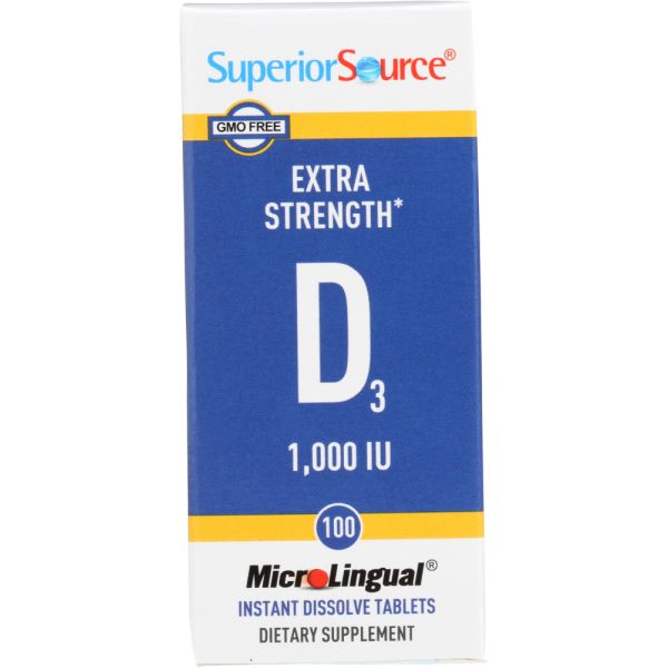 SUPERIOR SOURCE: Vitamin D3 1000 IU, 100 tb