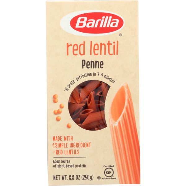 BARILLA; Pasta Penne road Legume Lentil, 8.8 oz