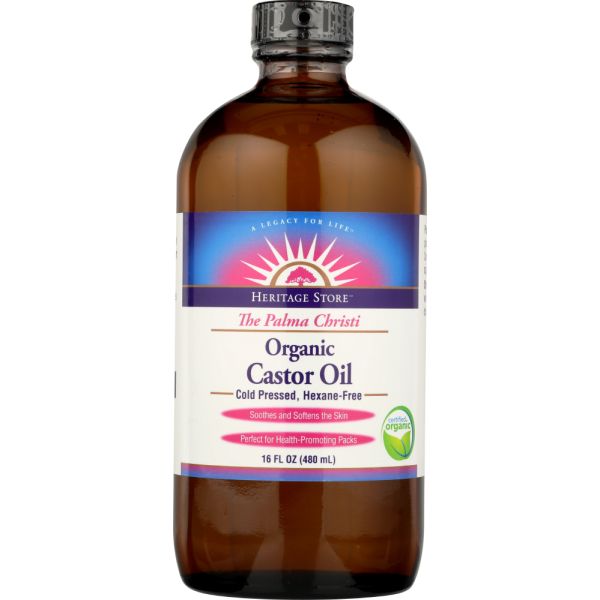 HERITAGE: Organic Castor Oil, 16 oz
