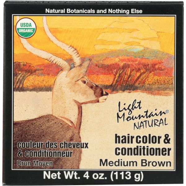 LIGHT MOUNTAIN: Henna Brown Hair Color, 4 oz