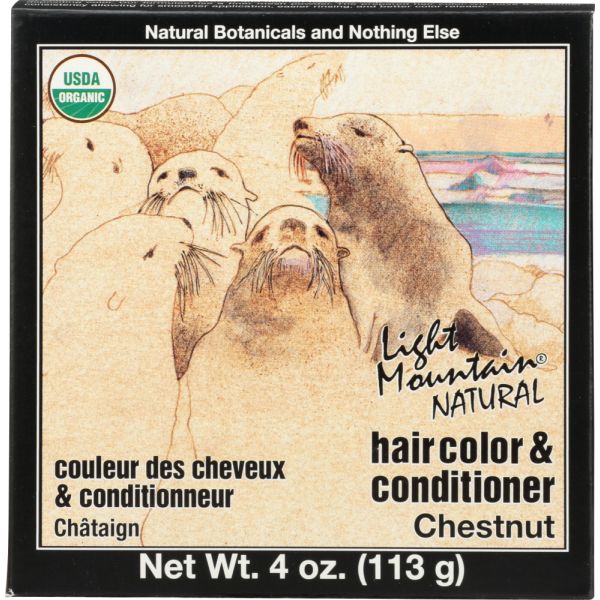LIGHT MOUNTAIN: Henna Chestnut Hair Color, 4 oz