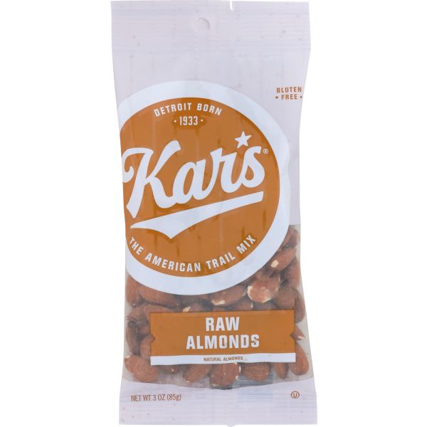 KARS NUT PRODUCTS COMPANY: Raw Almonds, 3 oz