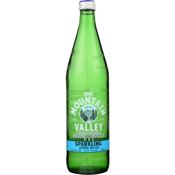 MOUNTAIN VALLEY: Sparkling Water Glass Bottle, 750 ml