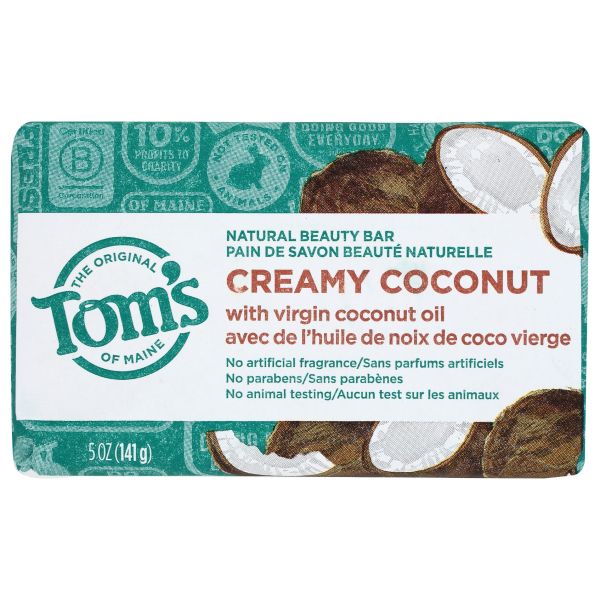 TOMS OF MAINE: Creamy Coconut Soap Bar, 5 oz