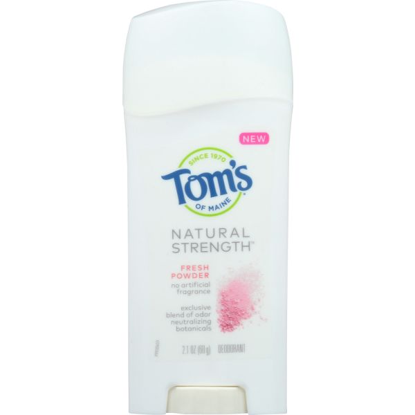 TOMS OF MAINE: Fresh Powder Natural Strength Deodorant, 2.1 oz