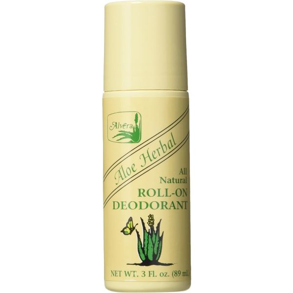 ALVERA: All Natural Roll-On Deodorant Aloe Herbal, 3 oz