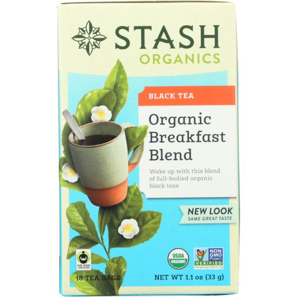 STASH TEA: Organic Breakfast Blend Tea, 18 bg