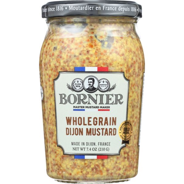 BORNIER: Whole Grain Dijon Mustard, 7.4 oz