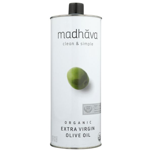 MADHAVA: Organic Extra Virgin Olive Oil, 1 lt