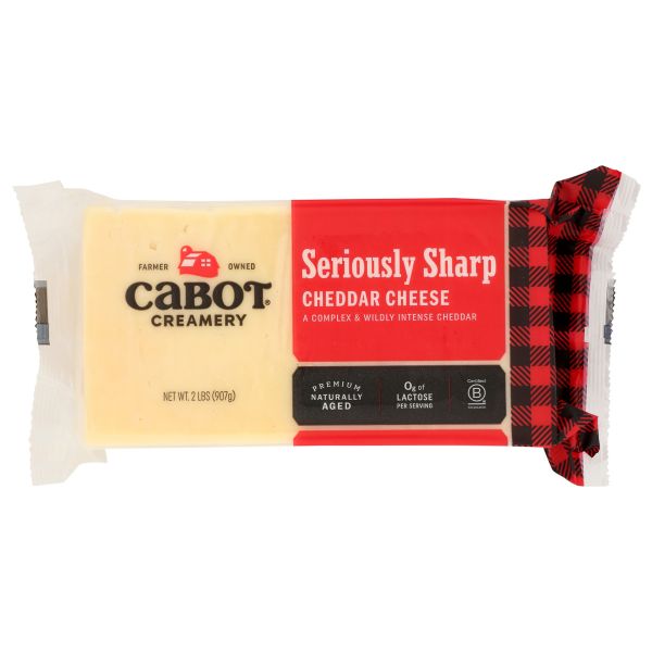 CABOT: Seriously Sharp Cheddar Cheese, 2 lb