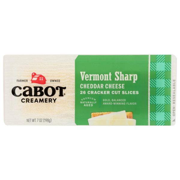 CABOT: Vermont Sharp Cheddar Cheese  Cracker Cuts, 7 oz