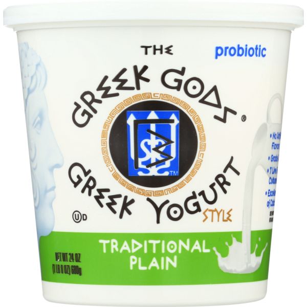 THE GREEK GODS: Traditional Plain Greek-Style Yogurt, 24 oz