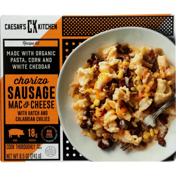 CAESARS KITCHEN: Chorizo Sausage Mac and Cheese, 8.50 oz