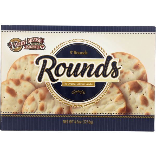 VALLEY LAHVOSH: 3in Rounds Original Crackers, 4.5 oz