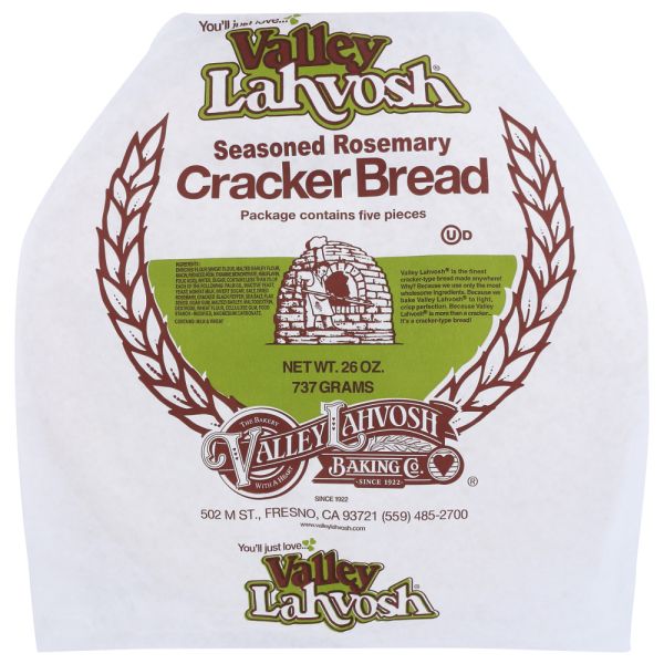 VALLEY LAHVOSH: Seasoned Rosemary Cracker Bread, 26 oz