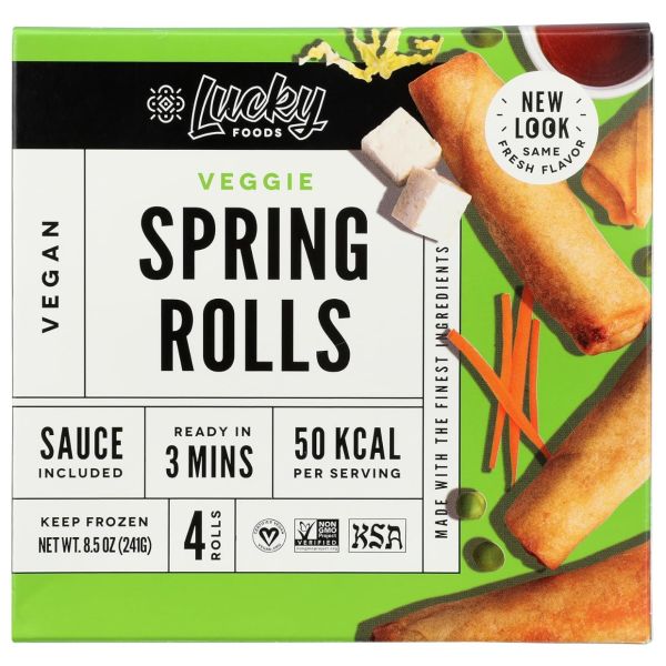 LUCKY FOODS: Original Flavor Spring Rolls, 8.5 oz