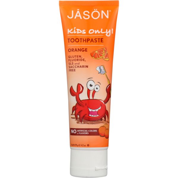 JASON: Toothpaste Kids Orange, 4.2 oz