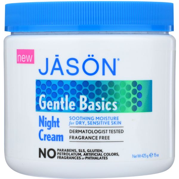 JASON: Gentle Basics Night Cream, 15 oz