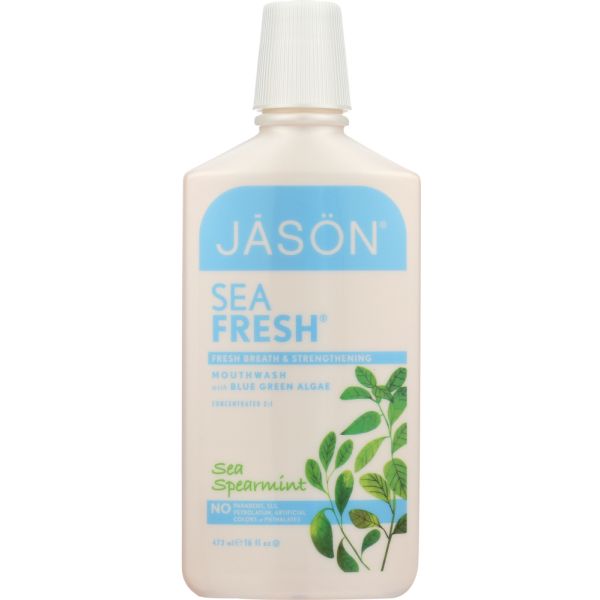 JASON: Sea Fresh Mouthwash Sea Spearmint, 16 oz
