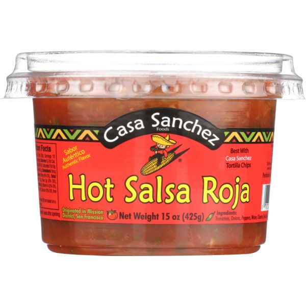CASA SANCHEZ FOODS: Hot Salsa Roja, 15 oz