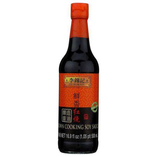LEE KUM KEE: Brown Cooking Soy Sauce, 16.9 fo