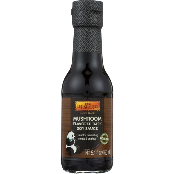 LEE KUM KEE: Panda Brand Mushroom Flavored Dark Soy Sauce, 5.1 oz