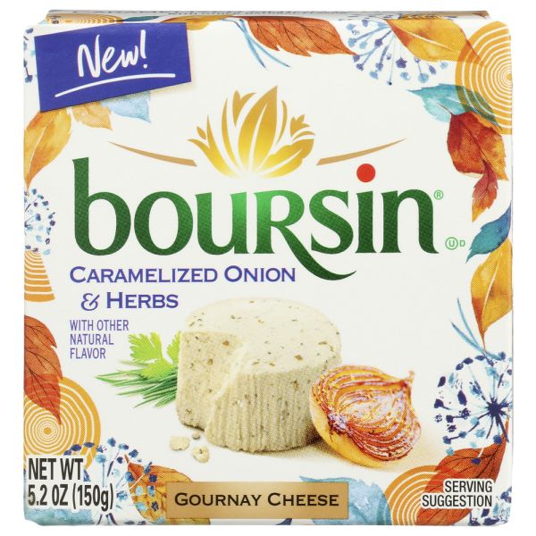 BOURSIN: Caramelized Onion And Herb Cheese, 5.2 oz