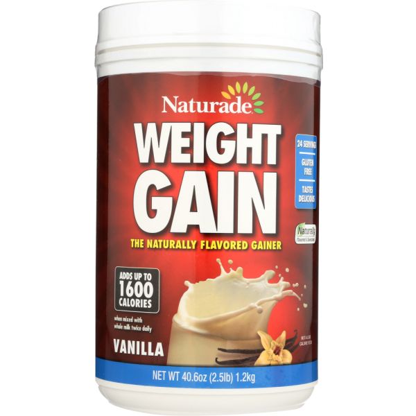 NATURADE: Weight Gain Vanilla, 40.6 oz