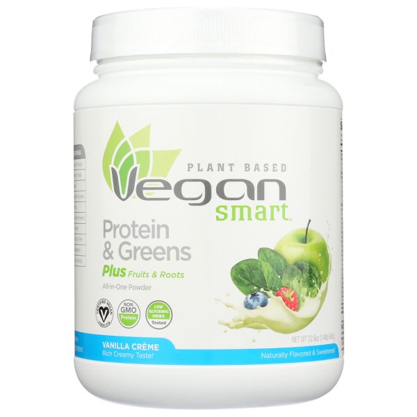 NATURADE: VeganSmart Protein And Greens Vanilla Creme Powder, 22.8 oz