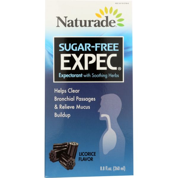 Naturade Herbal Expec Sugar Free Licorice, 8.8 Oz