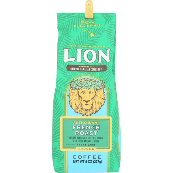 LION COFFEE: Coffee Antioxidant French, 8 oz
